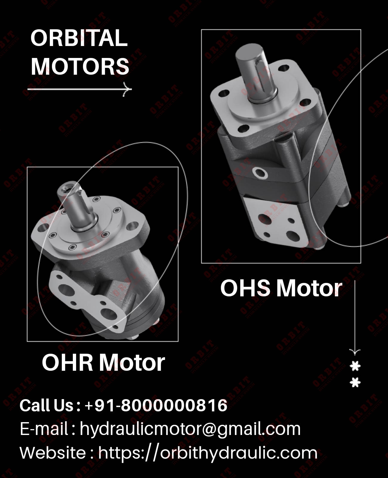 Danfoss OHR Hydraulic Motor In India OMRX-50 83063742 White Hydraulic Motor In Ahmedabad Mumbai Pune Chennai Bangalore Jaipur Delhi Kolkata Vasai Thane Coimbatore India